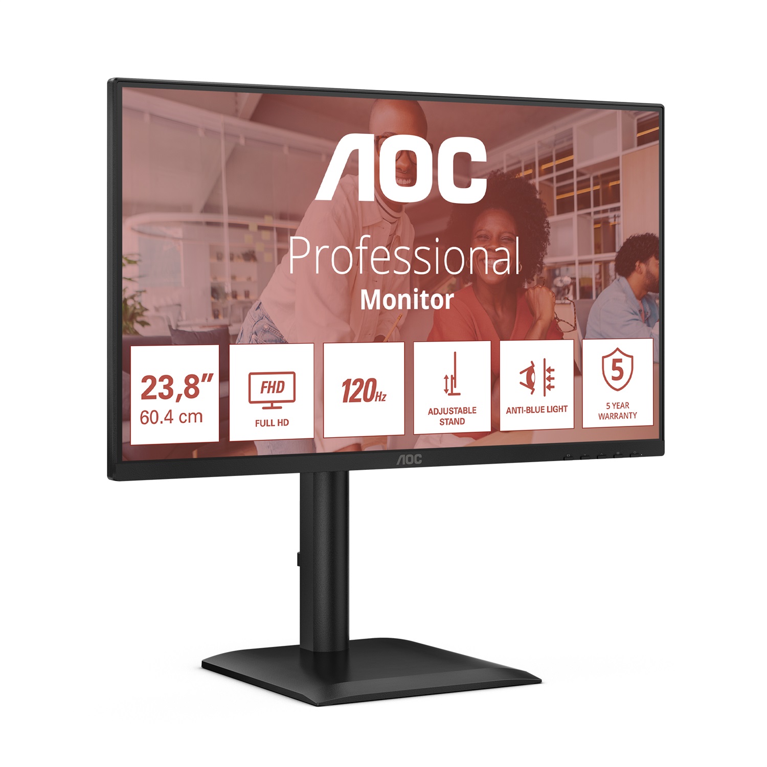 AOC 24E4U Monitor PC 23.8