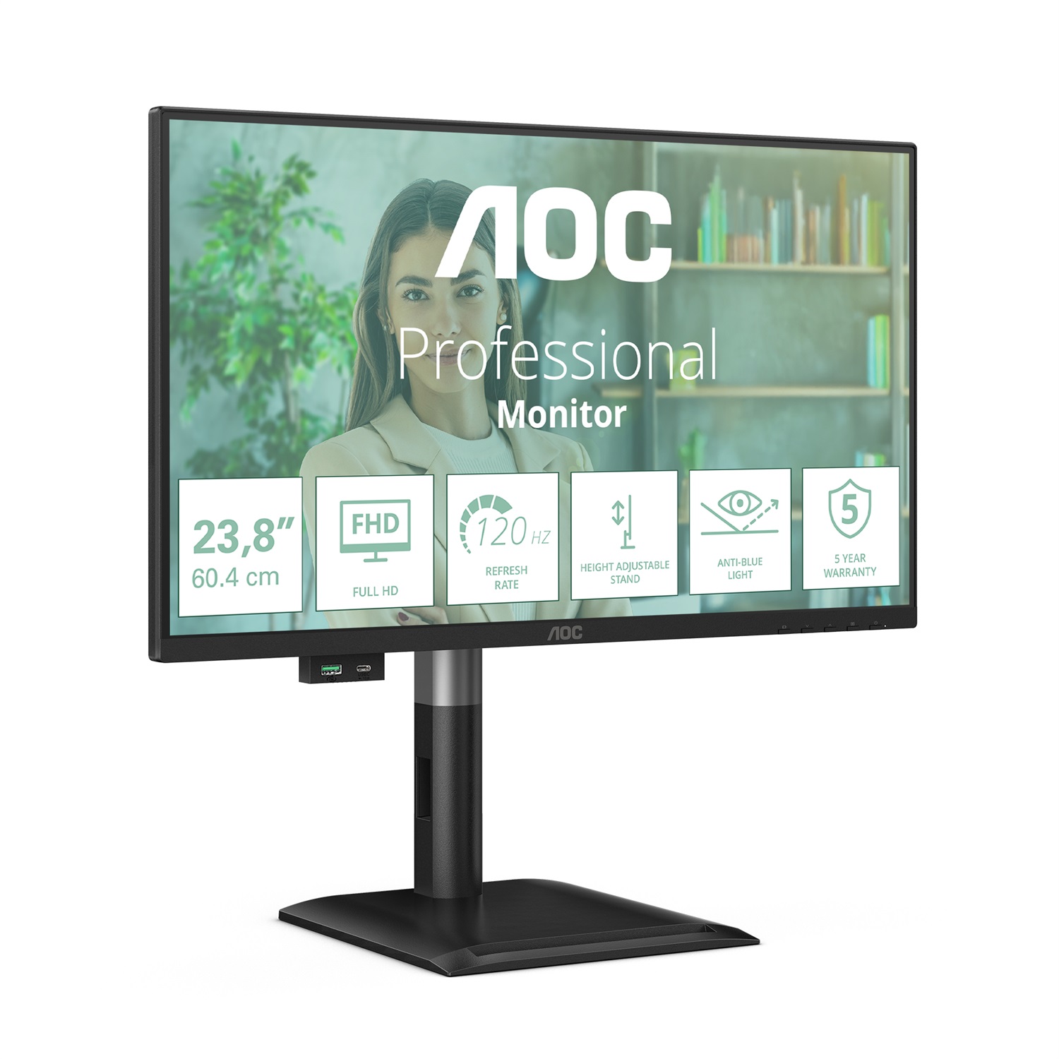 AOC 24P4U Monitor 23.8