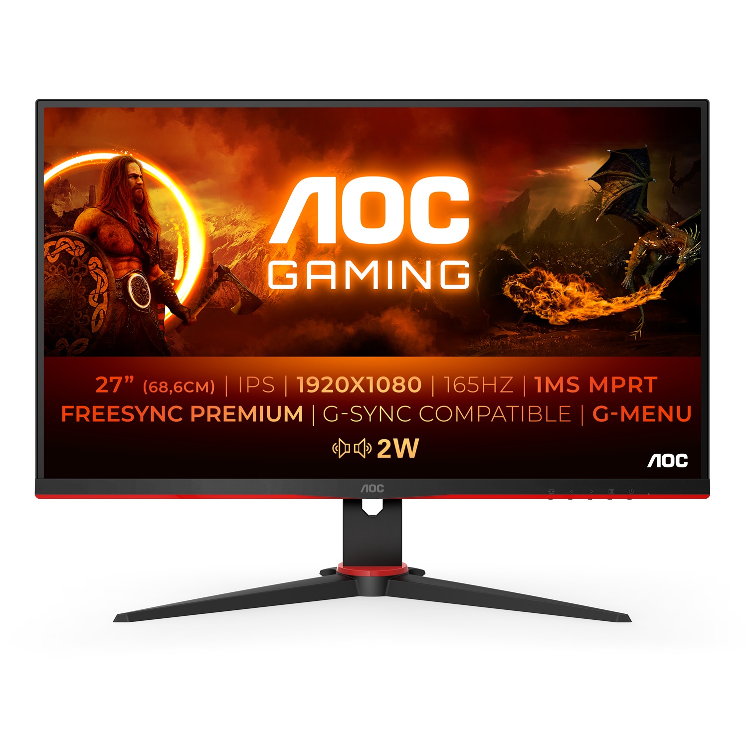 AOC G2 27G2SPAE/BK Monitor Gaming 27