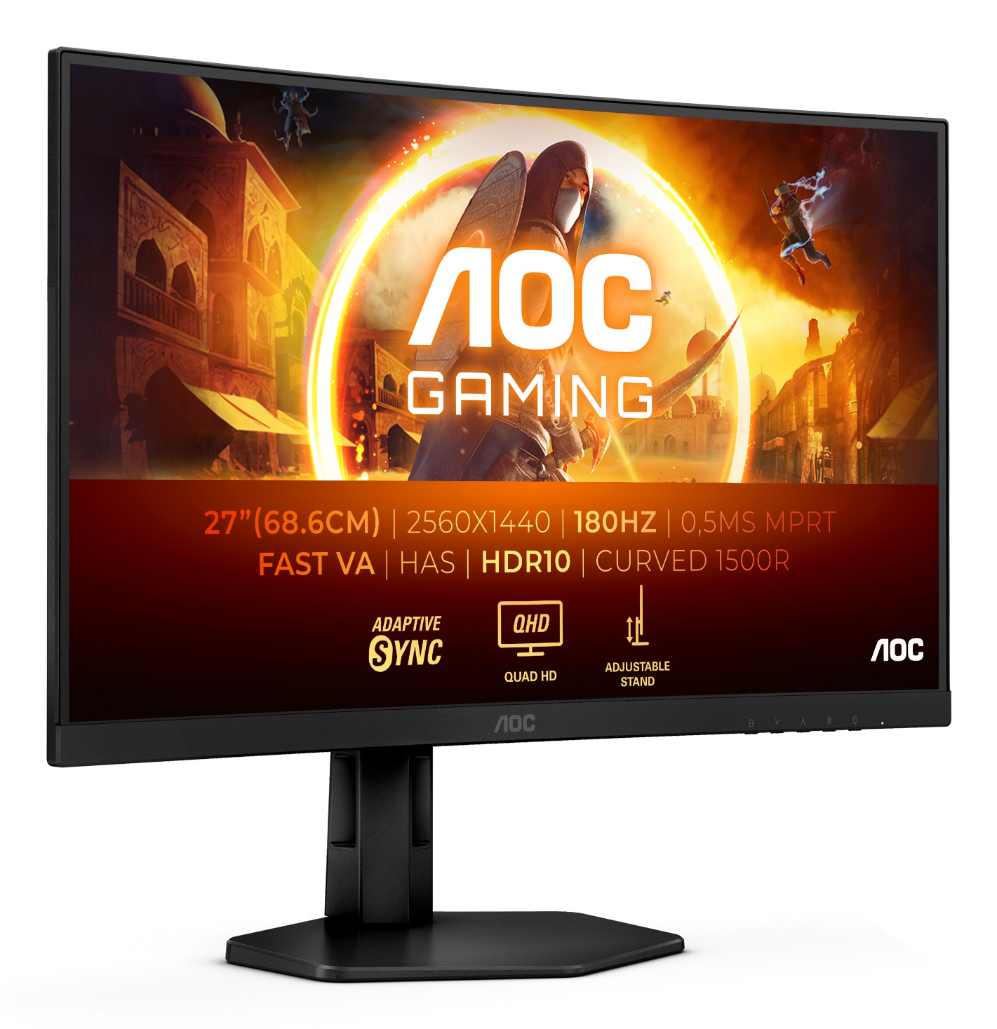 AOC G4 CQ27G4X Monitor Curvo Gaming 27