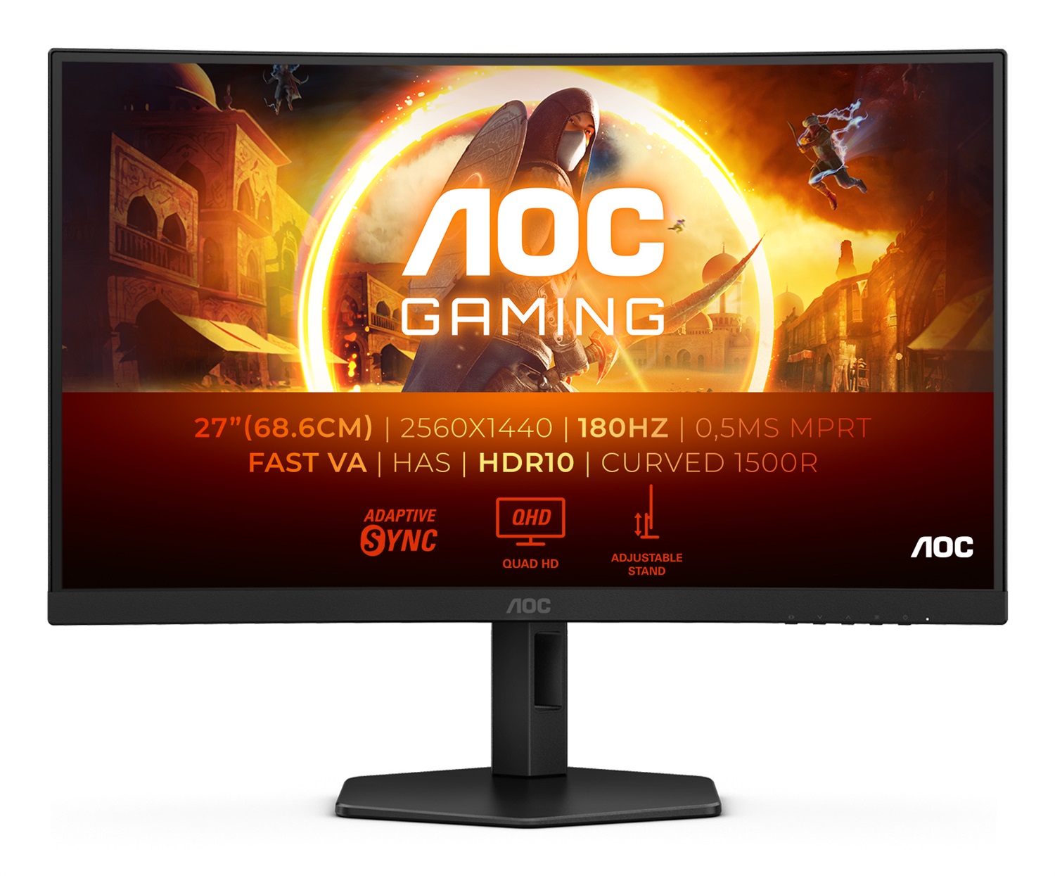 AOC G4 CQ27G4X Monitor Curvo Gaming 27