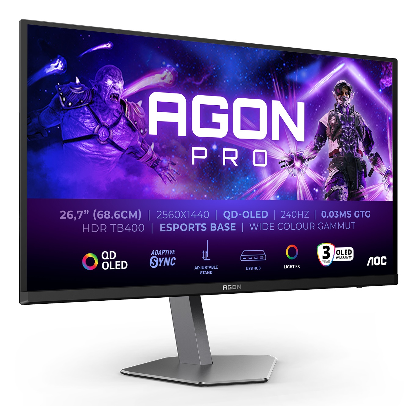 AOC AGON PRO AG276QZD2 Monitor Gaming 27