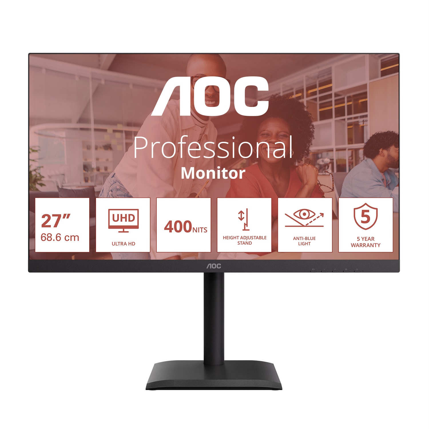 AOC E4 U27E4CV Monitor PC 27