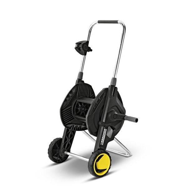 Kärcher Carrello Avvolgitubo da Giardino 60m con Porta Accessori e Manico Regolabile