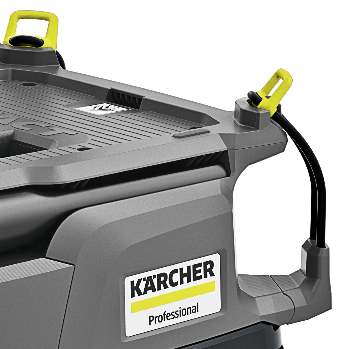 Kärcher NT 30/1 Tact L - Aspiratore solidi/liquidi 1380 W, Capacità 30 L, Emissione acustica 69 dB, Colori: Nero, Grigio, Giallo