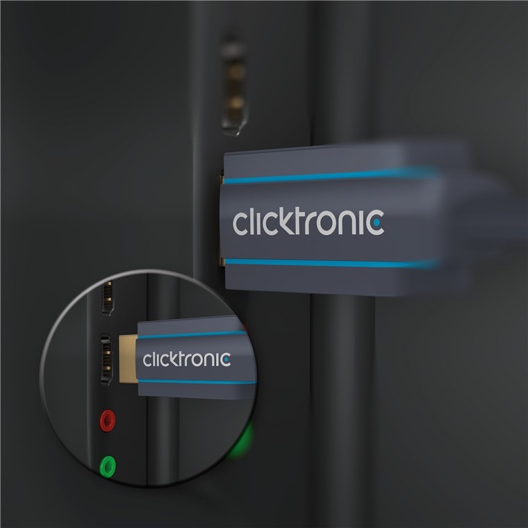 ClickTronic Cavo Adattatore DisplayPort a HDMI 2 m Alta Qualità ICOC CLC-DPH-2-020 Nero