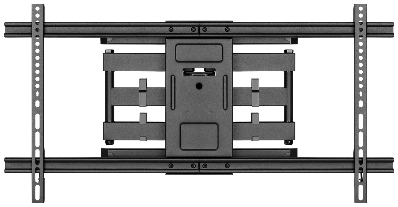 Goobay 49746 Supporto TV a parete Pro Fullmotion XL 43-100 pollici (109-254 cm) Nero - Capacità 60 kg, Inclinabile e Orientabile