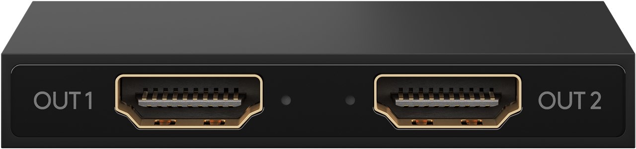 Goobay 58480 Splitter HDMI 1 in 2 - Distributore 4K a 30Hz e 1080p a 60Hz per TV e Monitor