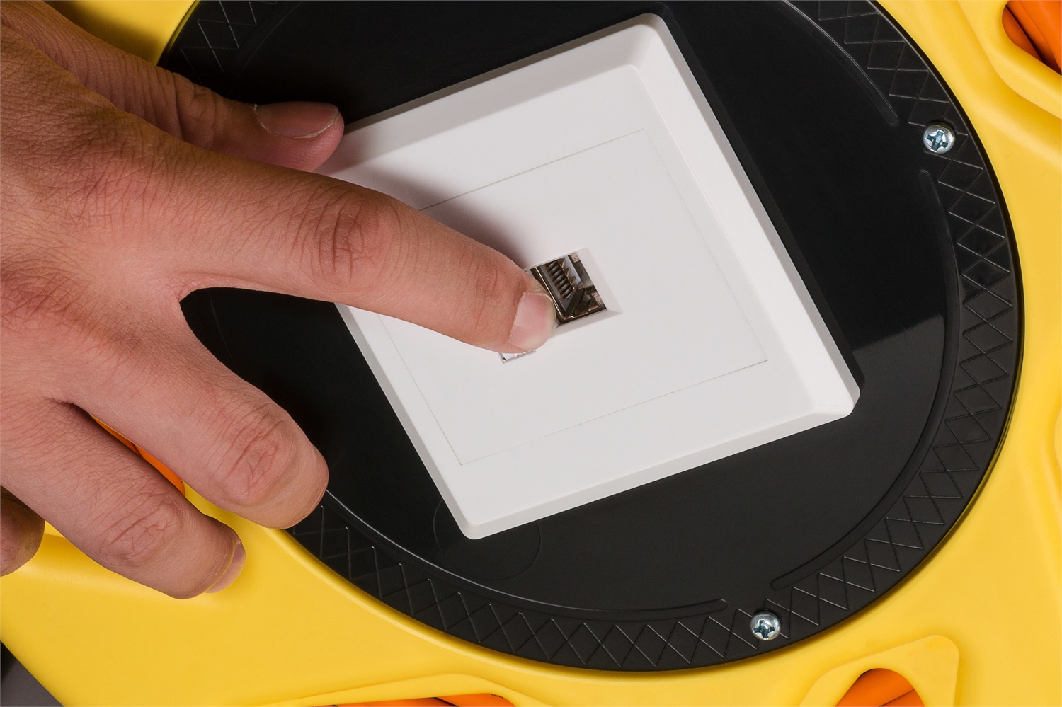 Goobay 58934 Cavo di Rete Arancione 50 m Cat 7A S/FTP RJ45 - 1000 MHz, Guaina LSZH