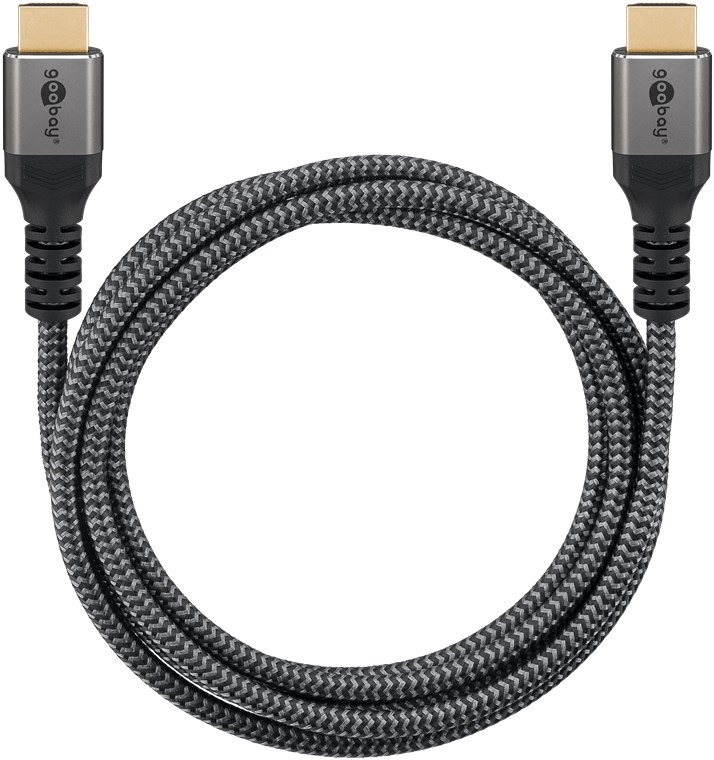 Goobay Cavo HDMI 2.0 High Speed 10m - Risoluzione 4K @ 60Hz, Supporto Ethernet, Prese Dorate