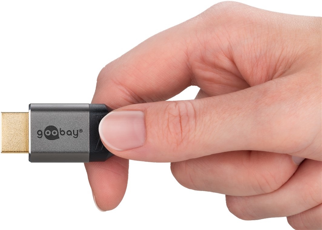 Goobay Cavo HDMI 2.0 High Speed 10m - Risoluzione 4K @ 60Hz, Supporto Ethernet, Prese Dorate