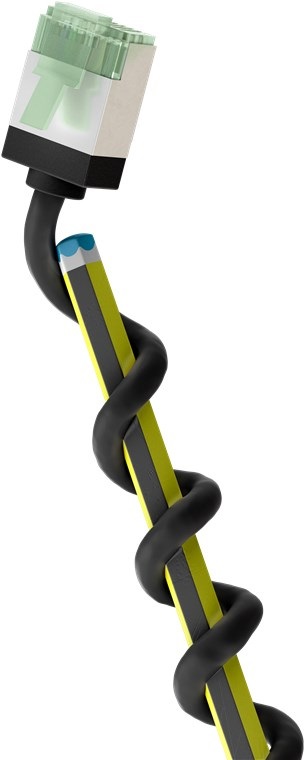 Goobay Cavo Patch CAT 8.1 Slim RJ45 Ultra Flessibile 3m - 40 Gbit/s, 2000 MHz, Antipiega, Nero