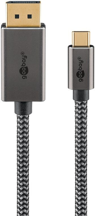 Goobay Cavo USB-C a DisplayPort 1.2 4K @ 60Hz - Compatibile con MacBook, iPhone e Surface - Lunghezza 2m