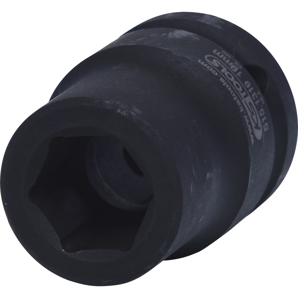 KS Tools 515.1319 Bussola Esagonale Corta per Avvitatori ad Impulsi, 19 mm, 3/4