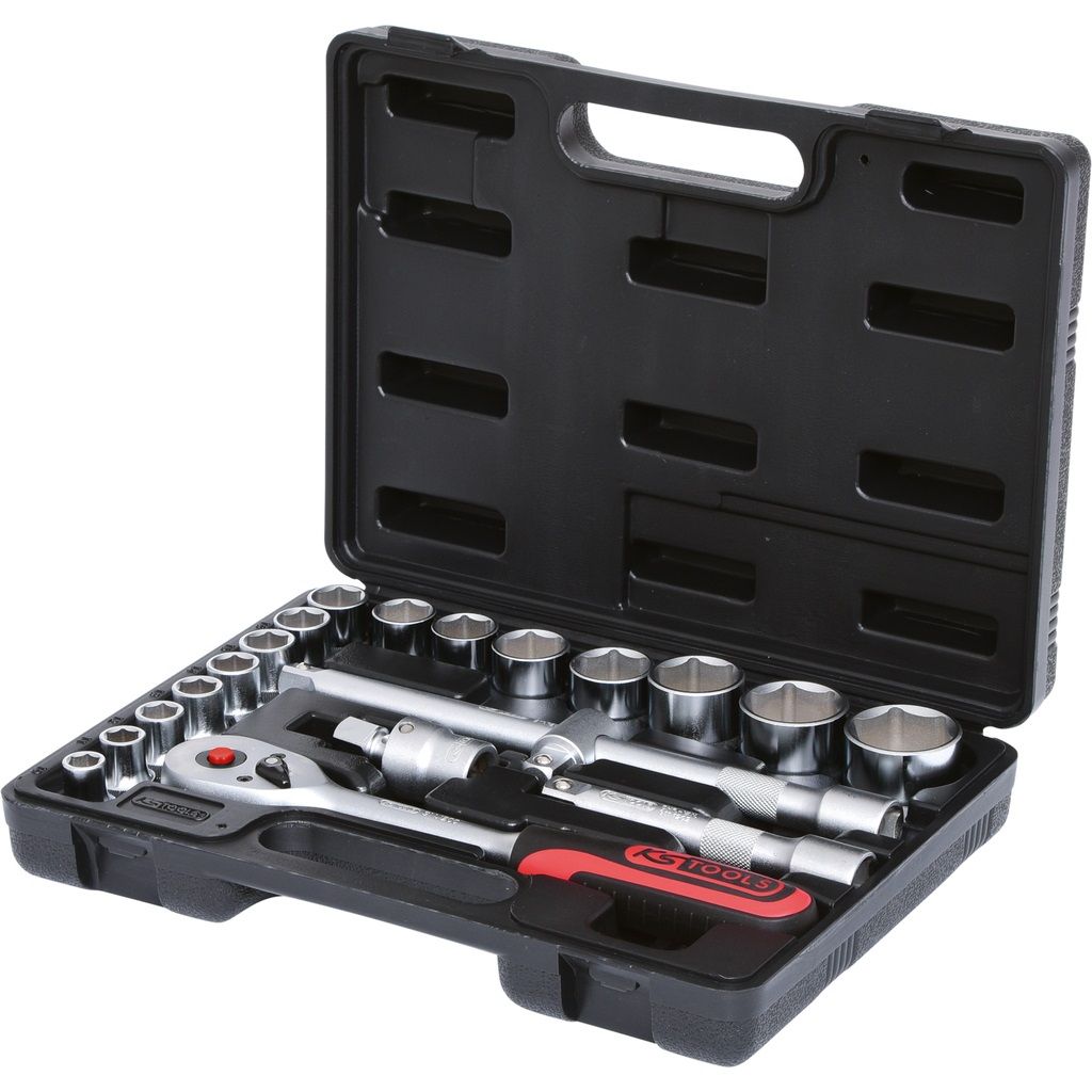 KS Tools Set di Chiavi a Bussola 20 Pezzi 1/2 Pollice in Cromo Vanadio con Design Ergonomico