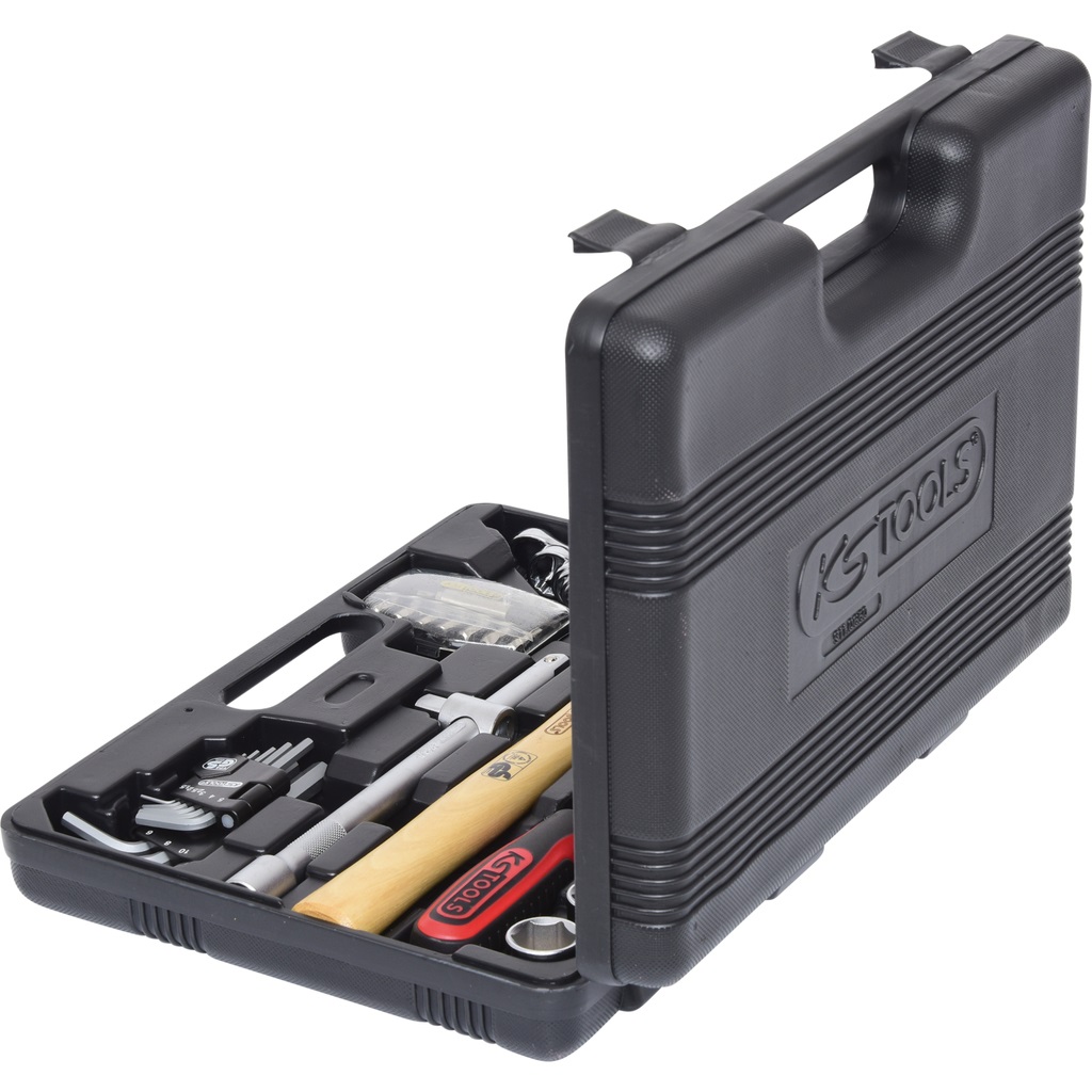 KS Tools 911.0650 Set di Utensili da 1/4'' 1/2'', 50 Pezzi, FlankTraction Cromata Opaca