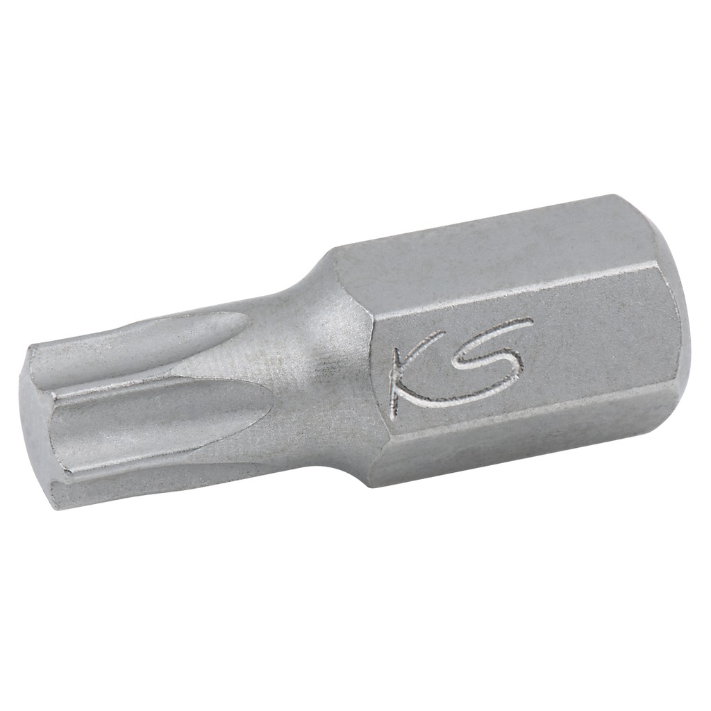 KS TOOLS Bit per viti Torx T30 10mm - Inserto rinforzato 30mm per avvitatori manuali ed elettrici