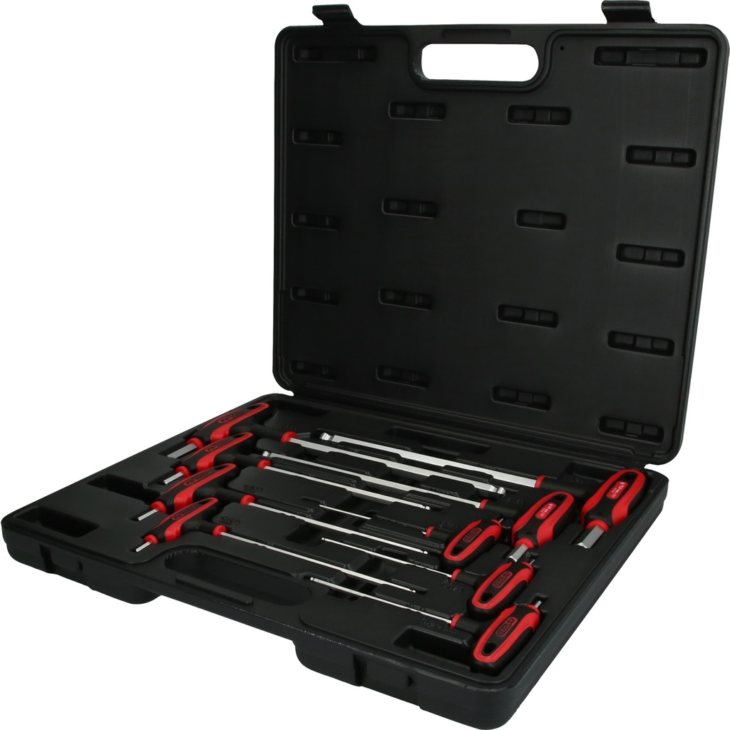 KS TOOLS Set di chiavi a brugola a testa sferica con impugnatura a T - 9 pezzi