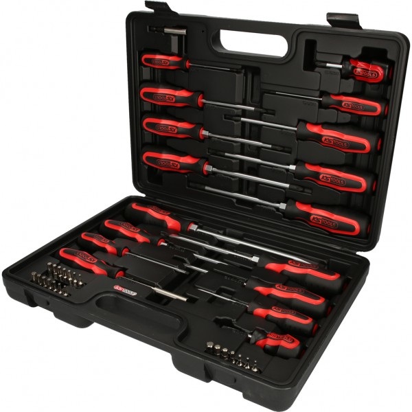 KS Tools 159.0100 Set di Cacciaviti e Inserti ERGOTORQUEplus, 39 Pezzi con Impugnatura Bicomponente