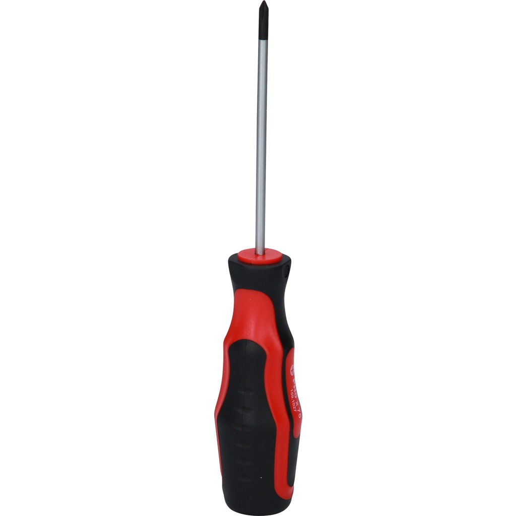 KS TOOLS Cacciavite Pozidriv 159.1028 - Lunghezza 305mm, Impugnatura Bicomponente, Punta Brunita