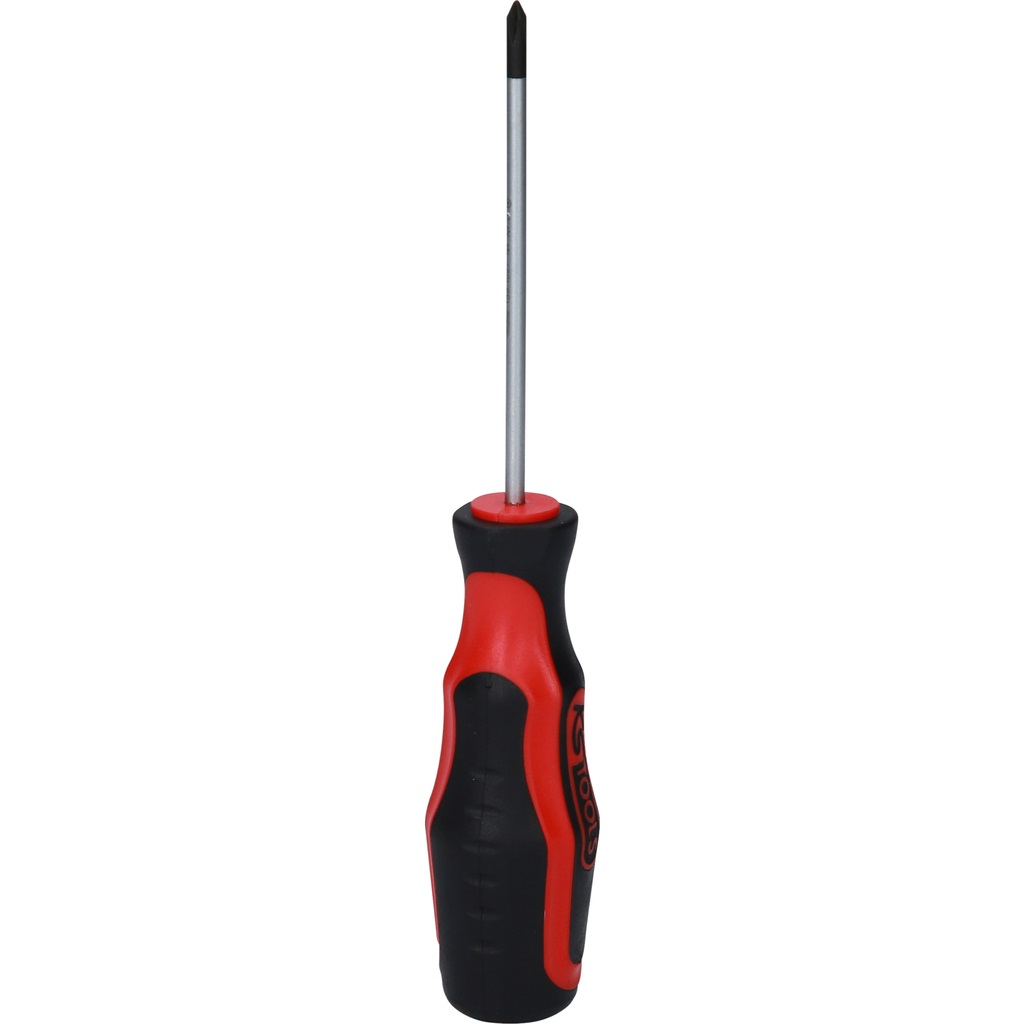 KS TOOLS Cacciavite Pozidriv 159.1028 - Lunghezza 305mm, Impugnatura Bicomponente, Punta Brunita
