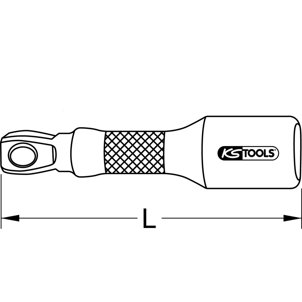 KS Tools 911.3914 Prolunga Angolare 250 mm 3/8