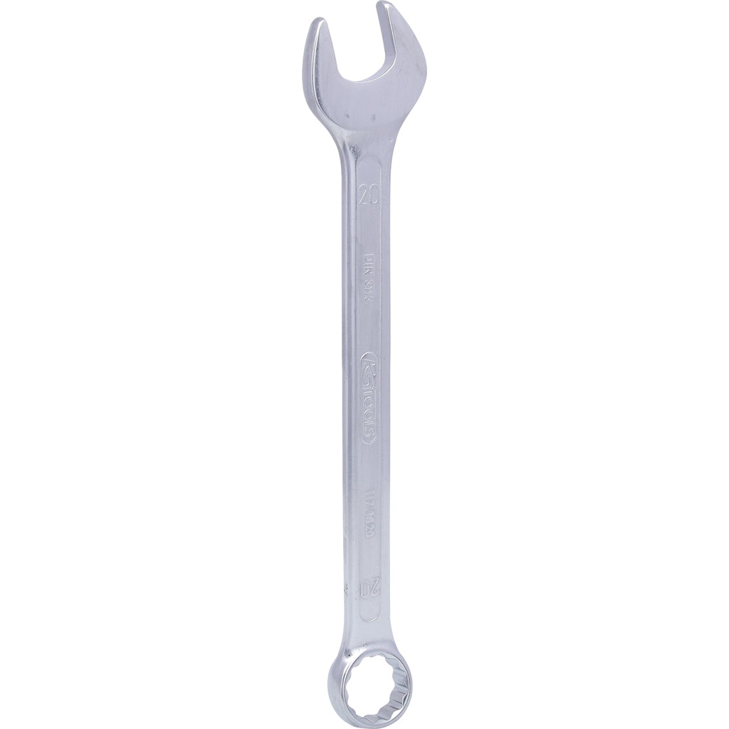 KS Tools Chiave Combinata Inclinata 23mm con Profilo FlankTraction e Finitura Cromata Opaca
