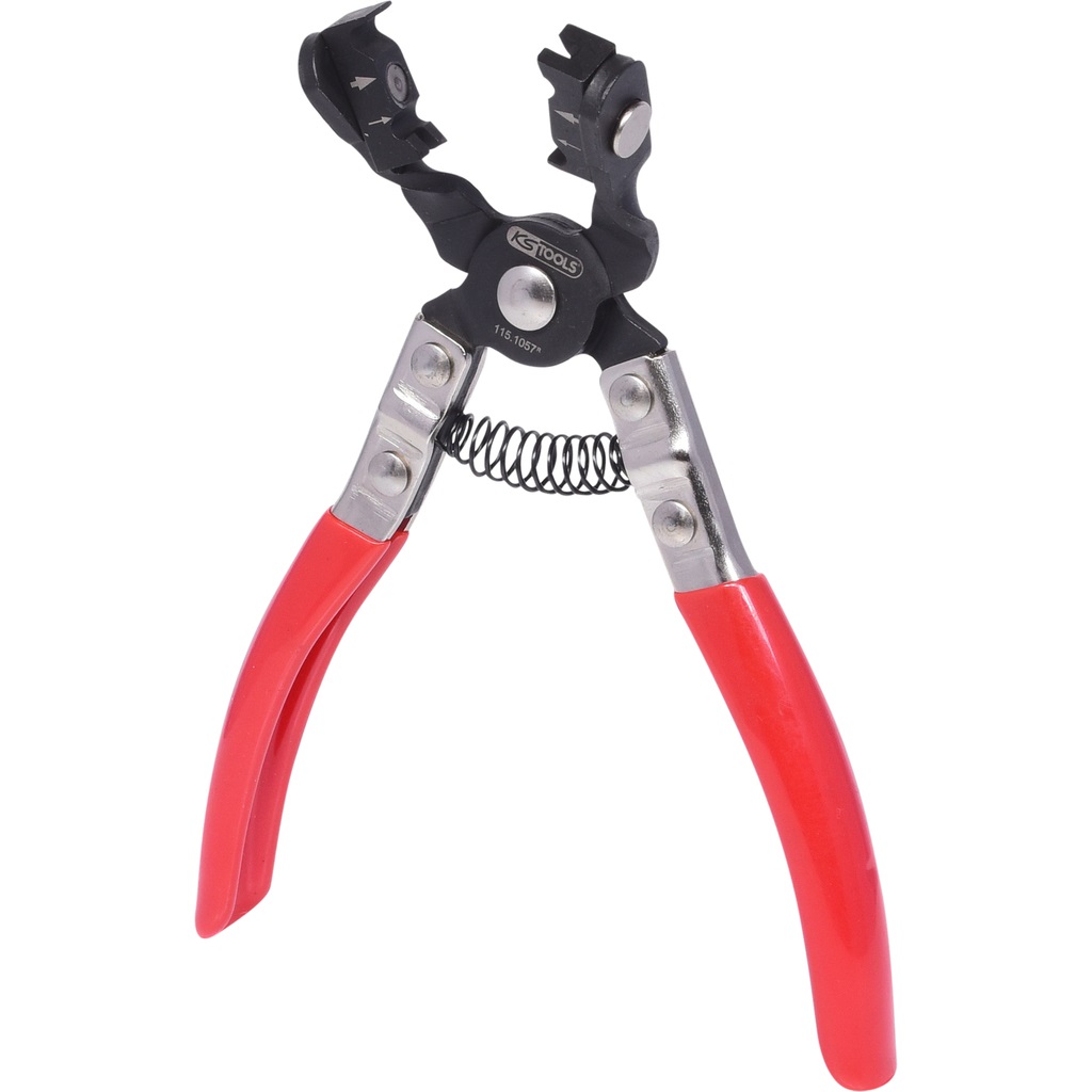 KS Tools 115.1057 - Pinza per Fascette Stringitubi 0-30 mm con Ganasce Angolate a 45°