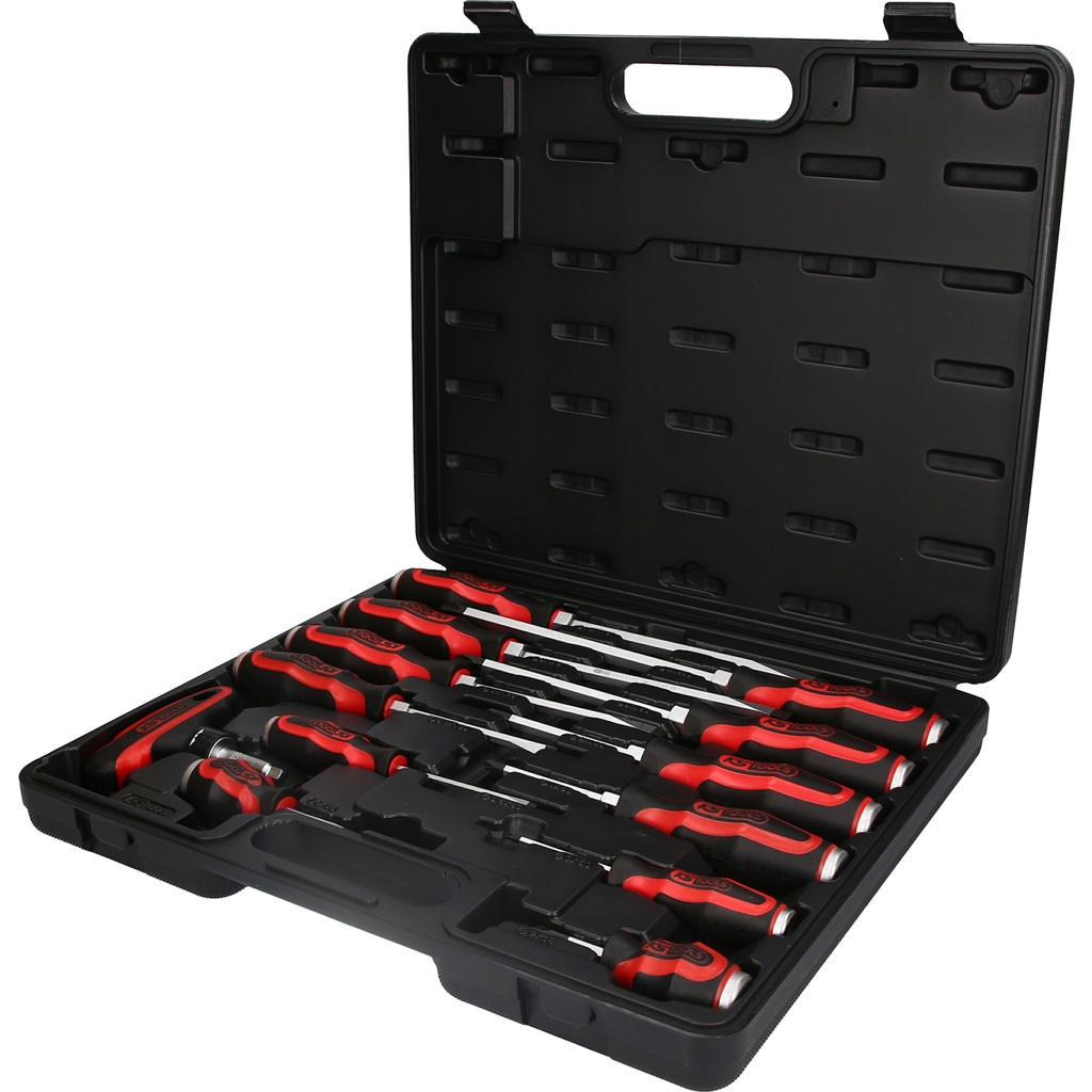 KS Tools 151.1150 Set di Cacciaviti ERGOTORQUEmax con Calotta di Percussione - 14 Pezzi