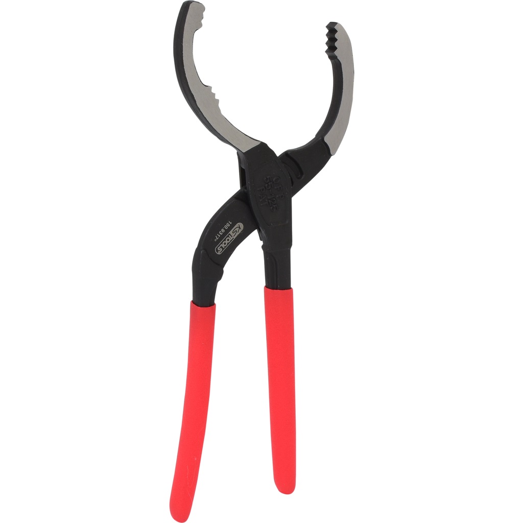KS TOOLS 150.9317 Pinza per Filtro Olio Universale 55-125mm con Impugnatura Rivestita e Cerniera Regolabile