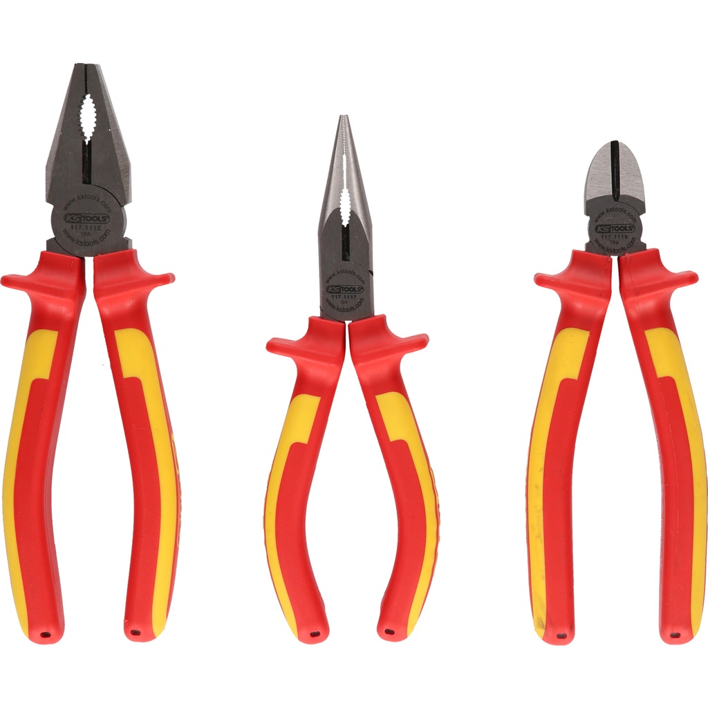 KS Tools 117.1110 Pinze VDE Ergotorque con Isolamento IEC 60900 e Impugnatura Ergonomica