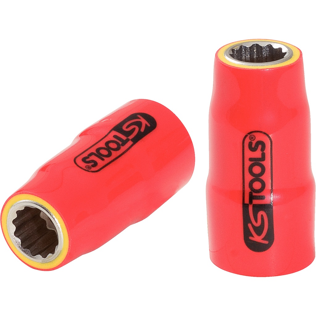 KS Tools 117.3847 Bussola Isolata 22 mm 3/8 in Cromo Vanadio con Isolamento IEC 60900