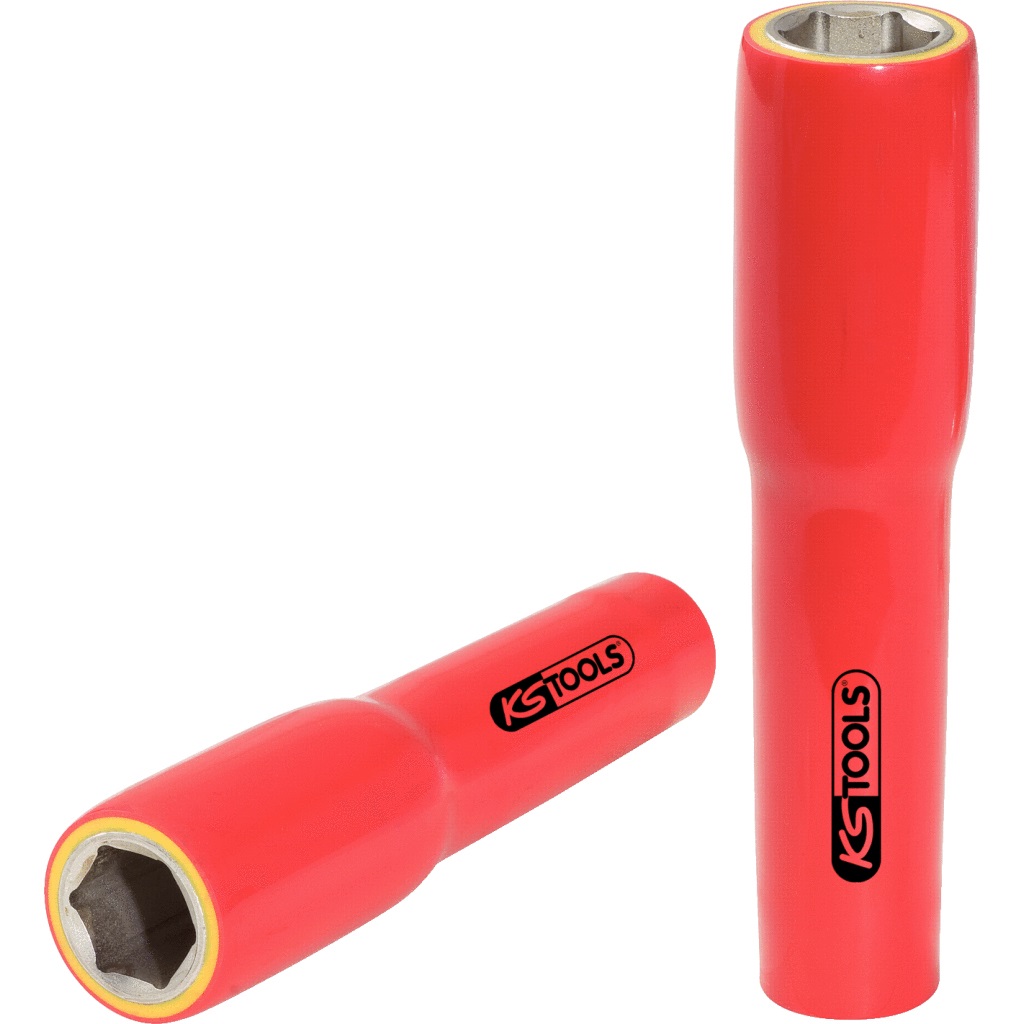 KS Tools 117.1372 Bussola Isolata Extra Lunga 14 mm 145 mm 1/2 Cromo Vanadio