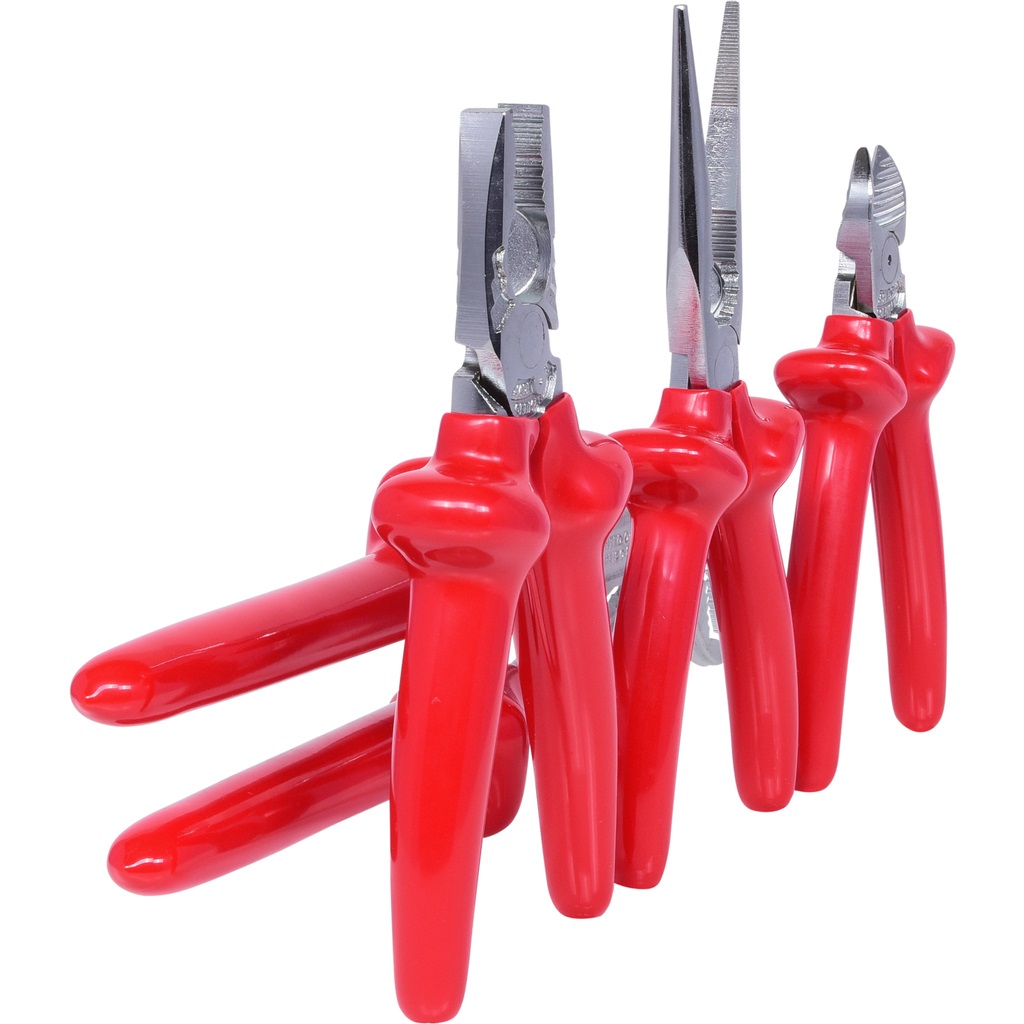 KS Tools 117.1700 - Serie di Pinze Classic, 1000V, 4 Pezzi, Isolamento per Immersione, Acciaio Speciale