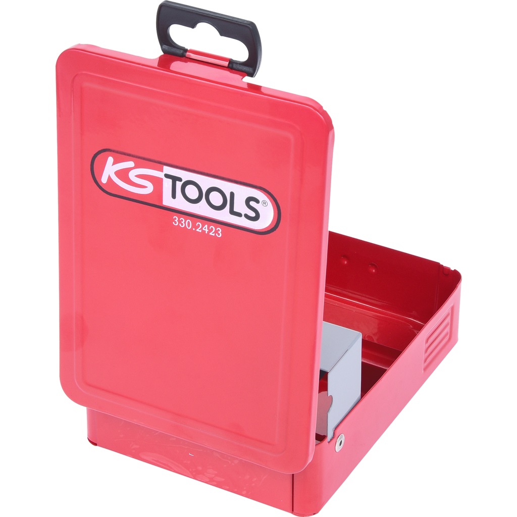 KS Tools Set di Punte a Gradino HSS TiN - 3 Pezzi, Custodia Metallica, Dimensioni 4-30 mm