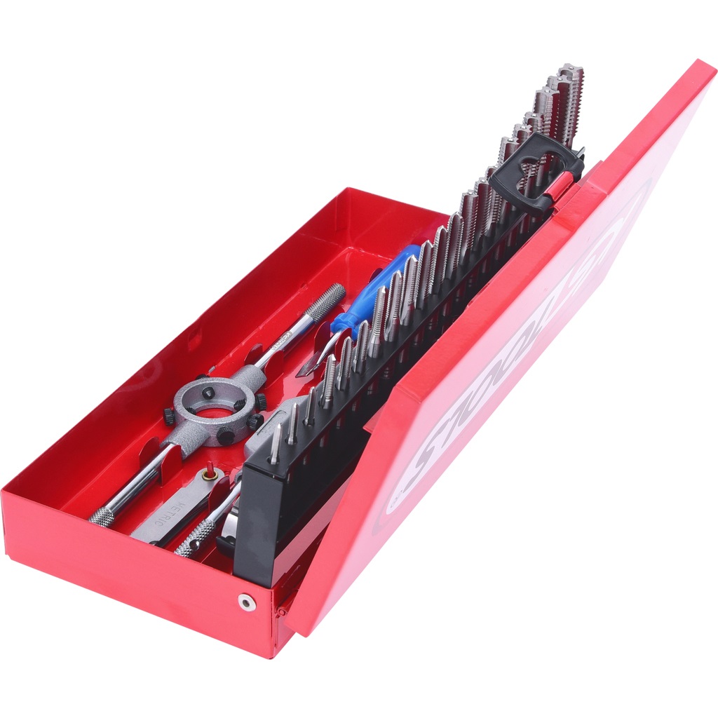KS Tools 331.0732 Set di Utensili per Filettare HSS Co - 32 Pezzi in Cassetta per Uso Industriale