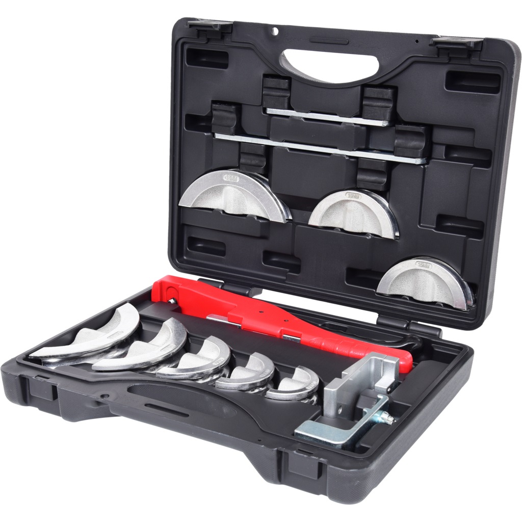 KS Tools 203.1400 Set di Curvatubi a Cricchetto a Una Mano - 13 Pezzi, 10-22 mm, Raggio di Curvatura 90°