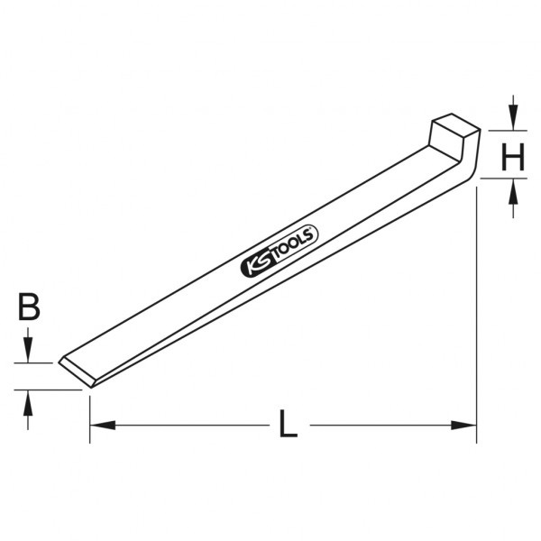 KS Tools BRONZEplus Cuneo Antiscintilla 400x30x40x40x15 mm - Resistente alla Corrosione e all'Usura