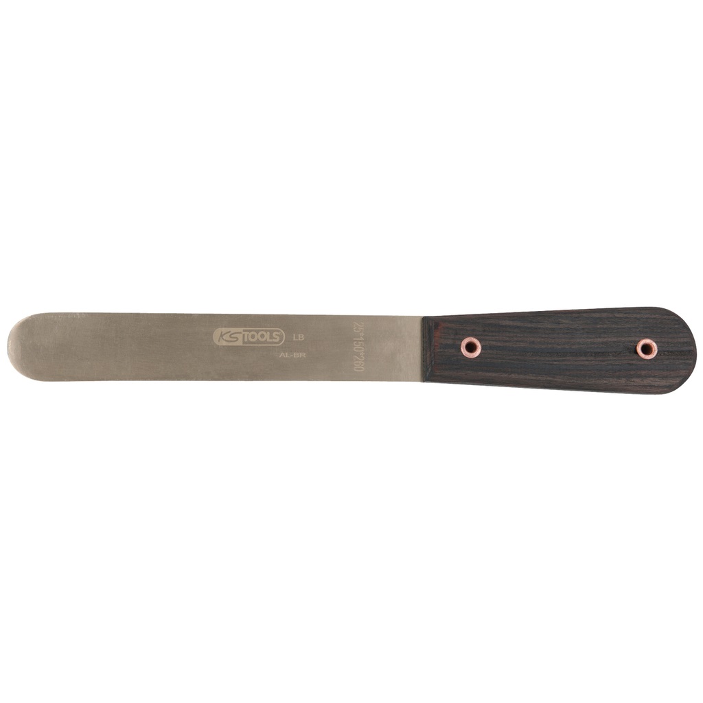 KS Tools BRONZEplus Spatola a Coltello Antiscintilla 260 mm con Manico in Legno