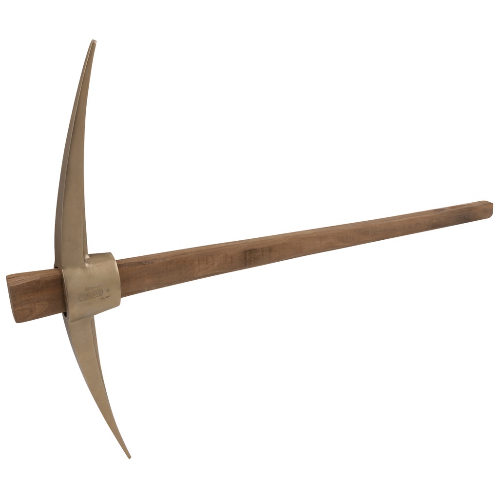 KS Tools BRONZEplus Piccone 650 mm - Antiscintilla, Antideflagrante, Manico in Faggio