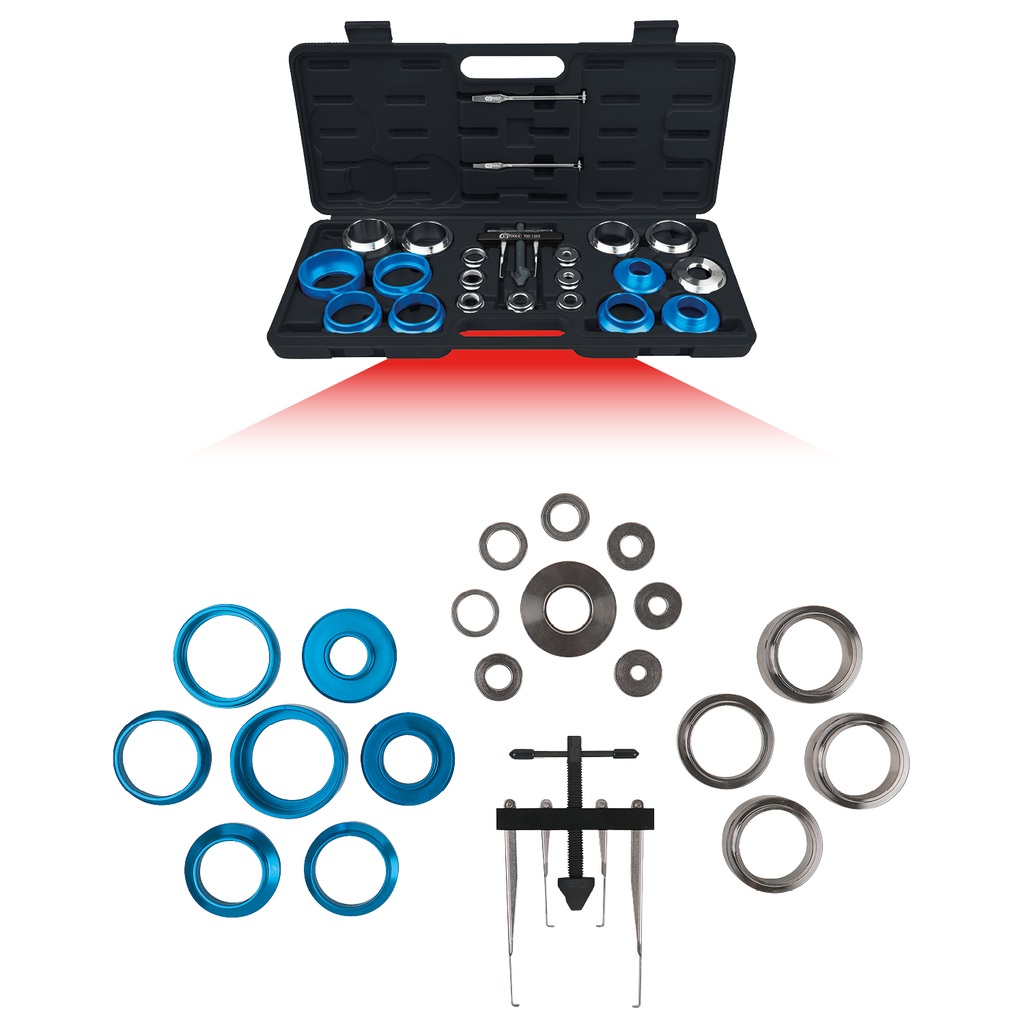 KS Tools 700.1280 Kit Utensili Universali per Montaggio Paraoli e Guarnizioni, 24 Pezzi