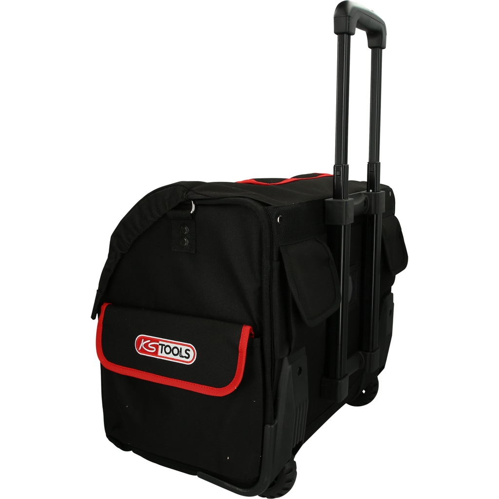 KS Tools 850.0335 ROLLBAG Borsa universale per attrezzi XL con trolley telescopico - Nero/Rosso, Poliestere
