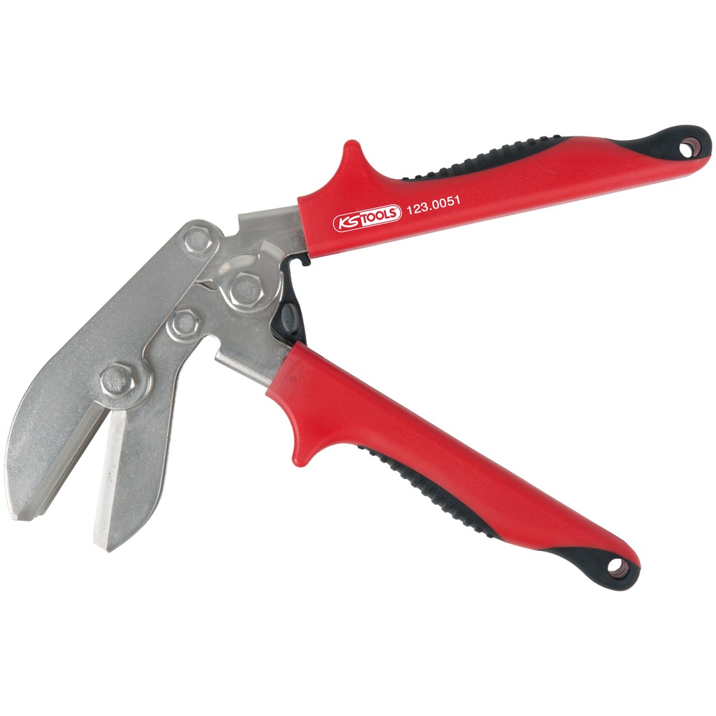 KS Tools Pinza Tira-Tubi Angolata 225 mm - Ideale per Tubazioni in Lamiera
