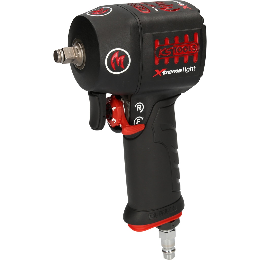 KS Tools 3/8 miniMONSTER Xtremelight - Avvitatore Pneumatico ad Alta Potenza 1.390 Nm con Impugnatura Antiscivolo