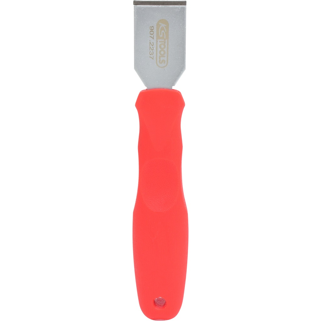 KS Tools 907.2237 Raschietto in Metallo Duro 32x210mm - Elevata Durata, Foro per Laccetto, Ideale per Rimozione di Sporco e Trattamento Superfici