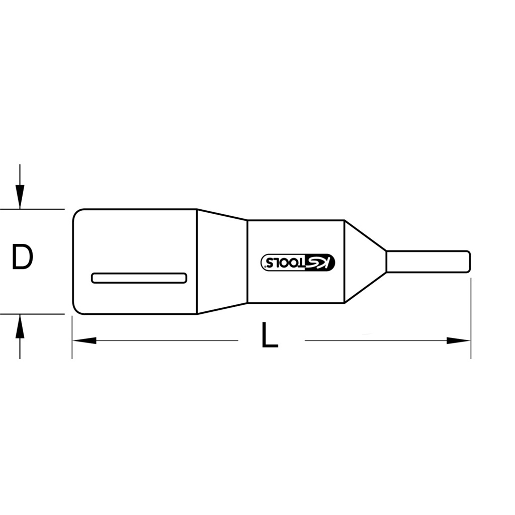 KS Tools 117.2467 Bussola Torx T30 Lunga 3/8 con Isolamento Protettivo IEC 60900 in Cromo-Vanadio