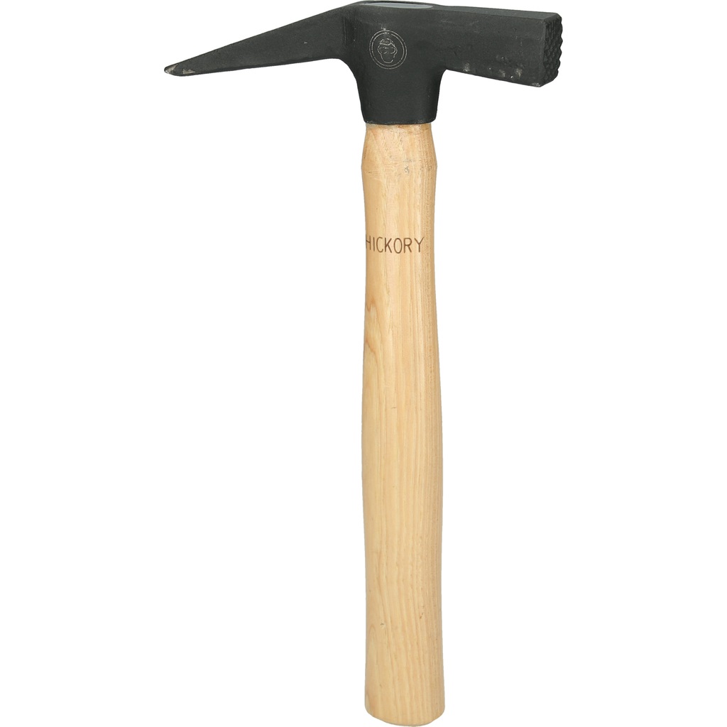 KS Tools 142.1417 Martello da Muratore Americano 600 g - Forgiato, Testa in Acciaio Speciale, Manico in Hickory