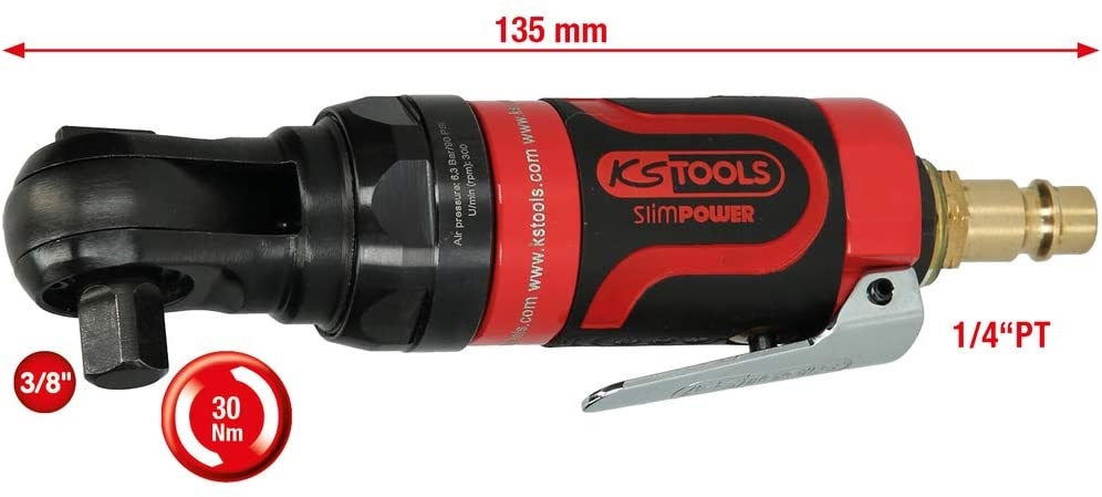 KS Tools 515.5510 Mini-cricchetto reversibile pneumatico 3/8