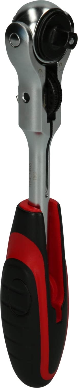 KS TOOLS Cricchetto 914.1405 a testa snodabile 1/4 con impugnatura mini a T MODIFIX e 72 denti
