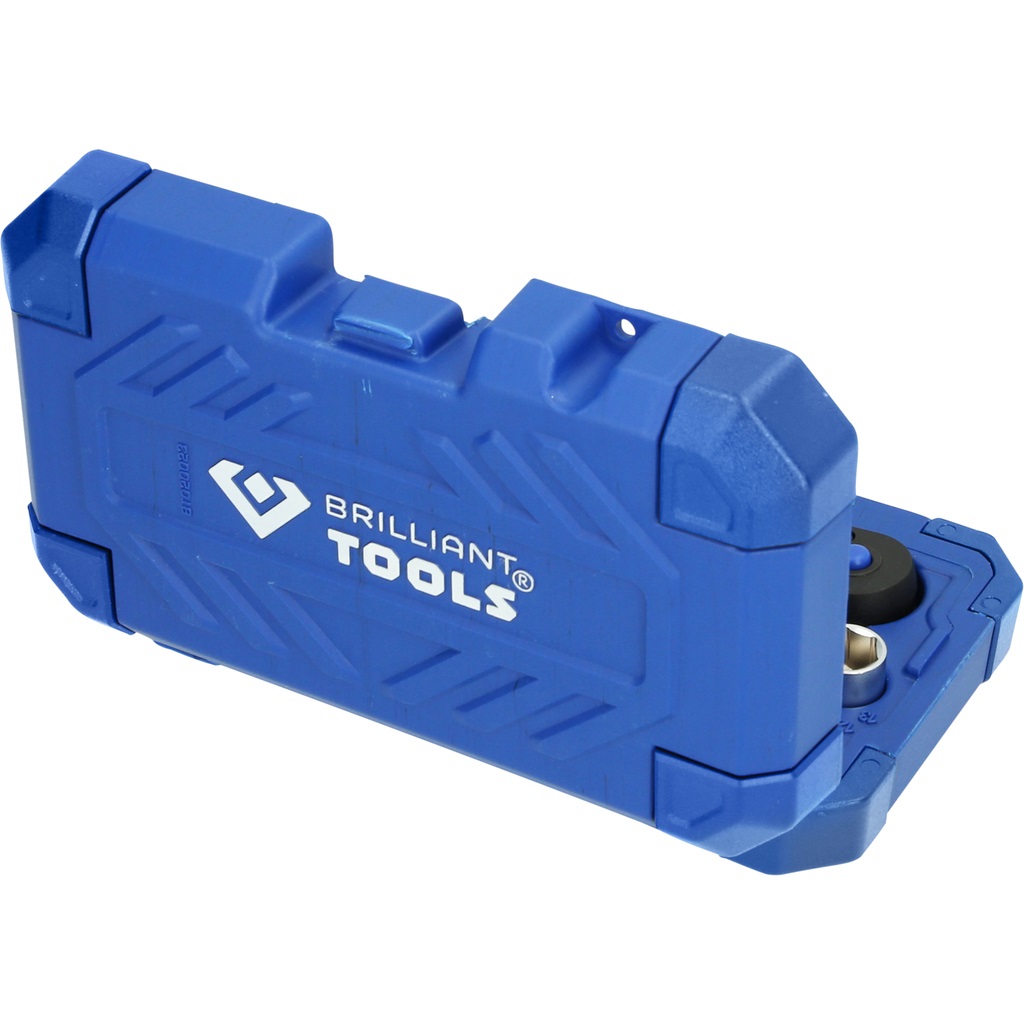 BRILLIANT TOOLS BT020023 - Set di Chiavi a Bussola 1/4, 23 pz, Qualità Made in Germany per Fai-da-te e Meccanica